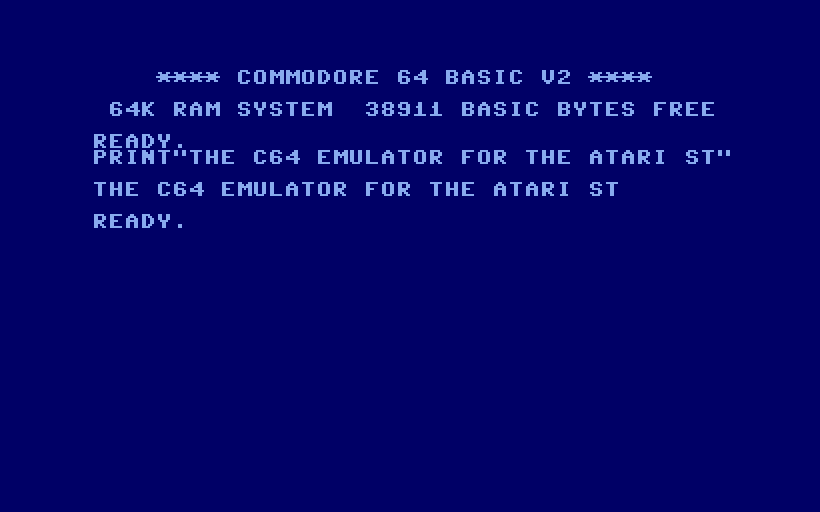 The C64 Emulator for the Atari ST: Bringing the Best of Both Worlds