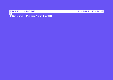 EasyScript Word Processor for the Commodore 64